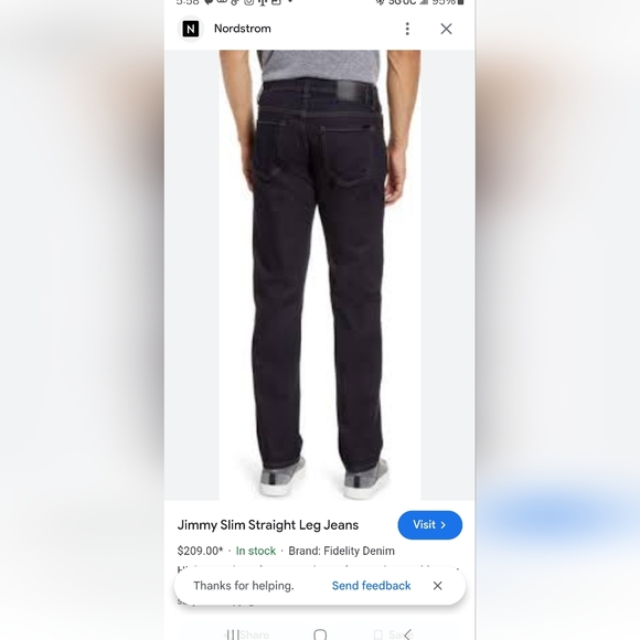 Fidelity Denim Jimmy Westlake Manhattan Revolution Wash Straight Size 34x29 EUC - Picture 9 of 16